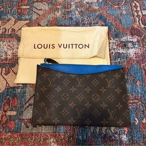 Monogram wristlet wallet